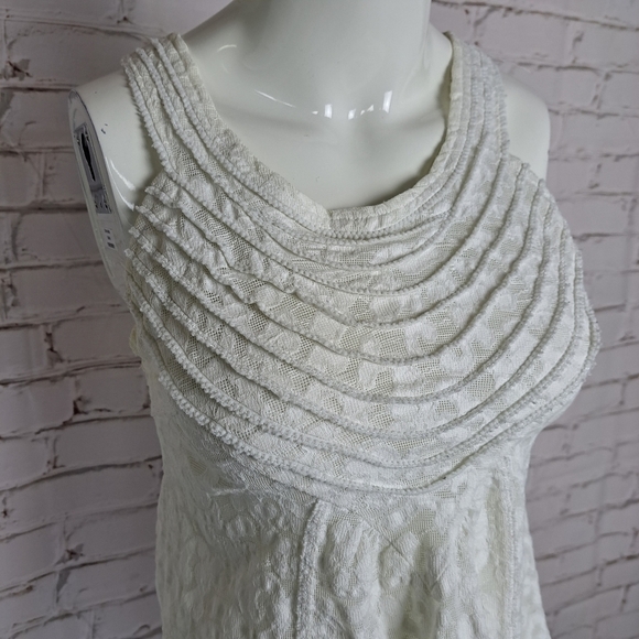 Free People White Lace Tank Top - Picture 2 of 10